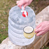 Collapsible Water Container, Accordion Jerrycan, Drinking Water Storage Jug with Spigot